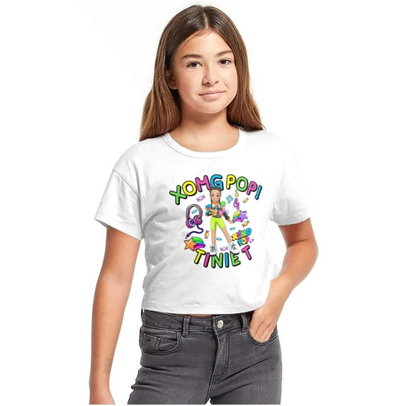 XOMG POP Tinie T Star Power Cartoon Women's Tee Brisco Brands L