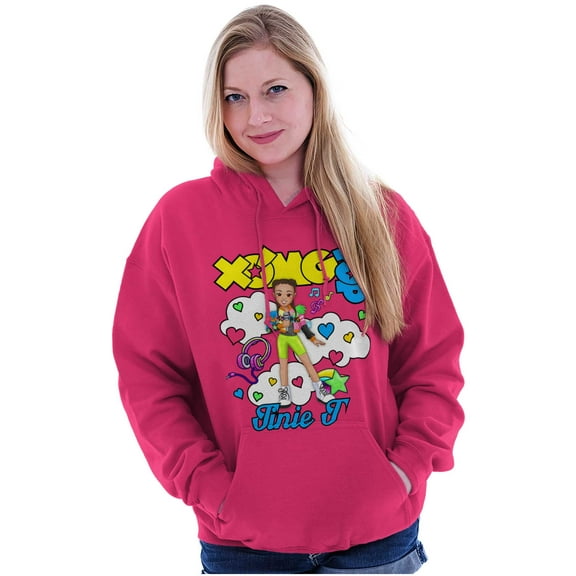 XOMG POP Tinie T in Clouds Cartoon Hoodie Sweatshirt Women Brisco Brands L