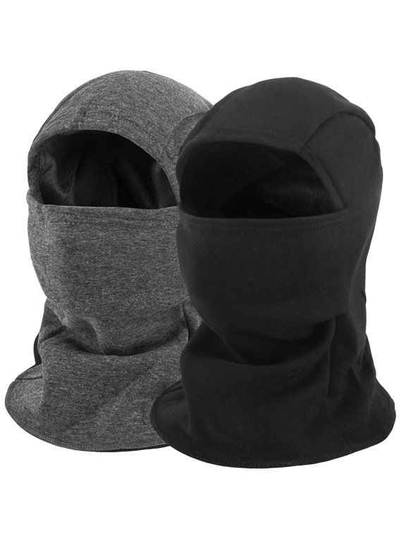 Balaclava Ski Mask, 2-Pack Warmer Full Face Cover for Men Women, Windproof Thermal Fleece Face Mask for Cold Weather Motorcycle Cycling Outdoor Sports
