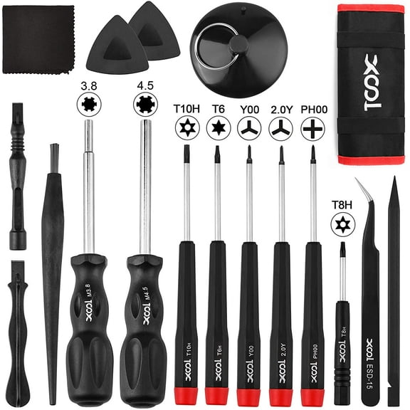 XOOL 17-in-1 Gamebit & Tri-Wing Screwdriver Repair Tool Kit, Compatible with Nin