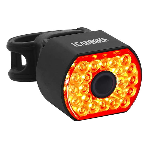 XOSS LEADBIKE LD09 Smart Bike Tail Light Rechargeable Ultra Bright , Bike Rear Light 6 Light Modes