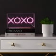 thumbnail image 1 of XOXO 11.75" Contemporary Glam Acrylic Box USB Operated LED Neon Light, Pink, 1 of 6