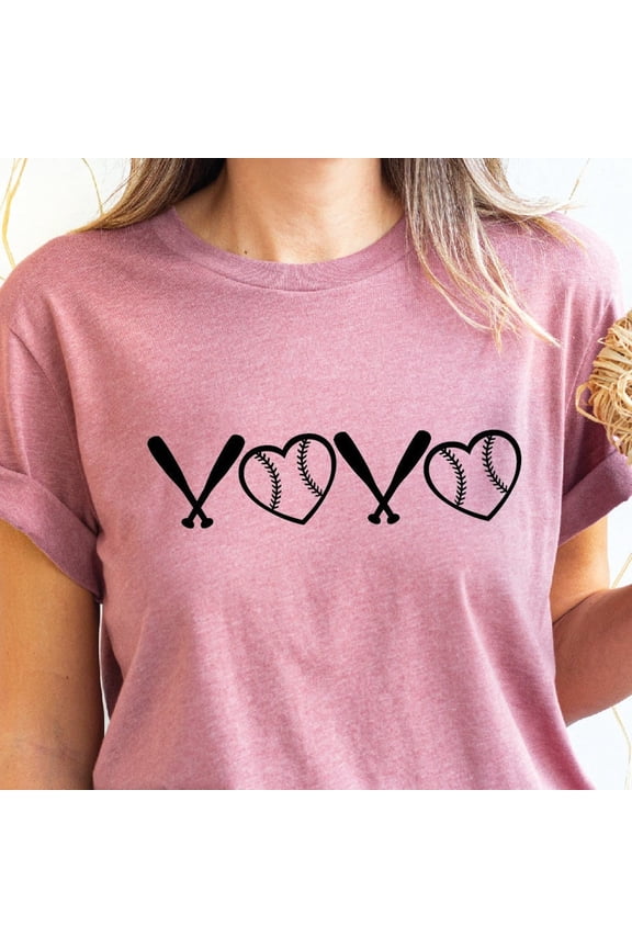 XOXO Baseball Game Shirt, Love Baseball T-Shirt, Baseball Mom, Mom Shirt, Gift For Her, Softball, Game Day, Sports Mom, Gift for Mama
