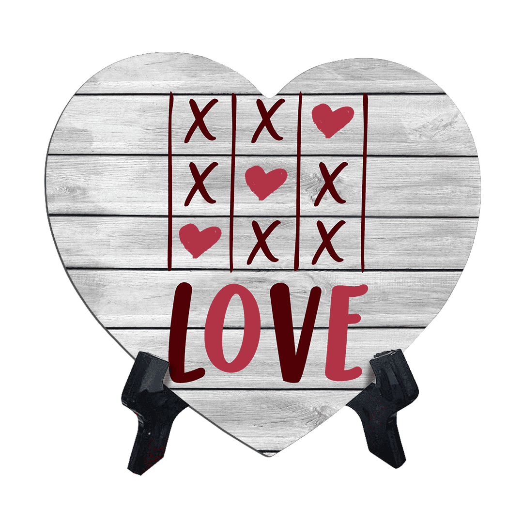 XOXO Heart Shape Table Sign (6x5.4) | Loving Anniversary Table Signs ...