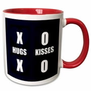XOXO Hugs and Kisses- Lovable Art 11oz Two-Tone Red Mug mug-45314-5