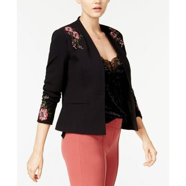 XOXO Juniors Embroidered Blazer Black L