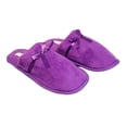 thumbnail image 1 of XOXO Ladies Soft Terry Slip On Slippers Small 5-6, Purple, 1 of 3