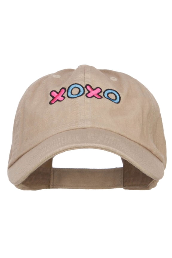 XOXO Love Embroidered Low Cap - Khaki OSFM