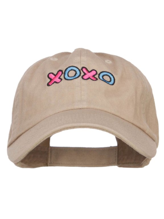 XOXO Love Embroidered Low Cap - Khaki OSFM
