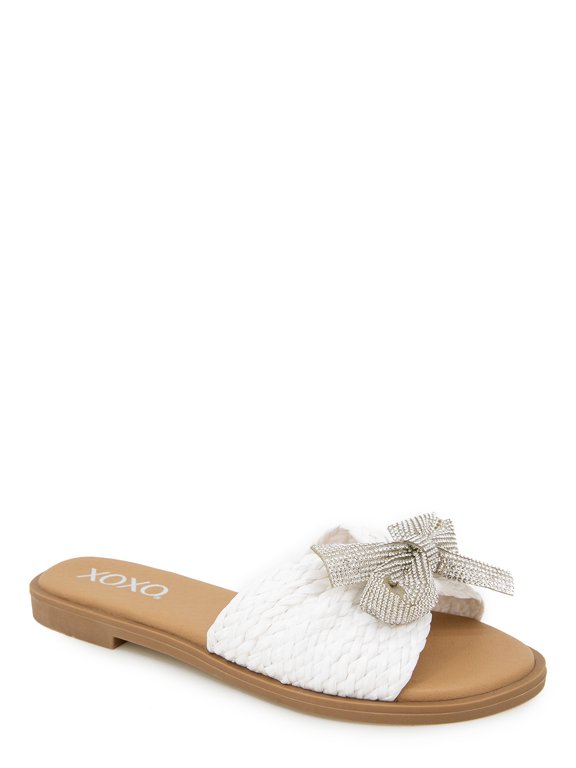 Maxine Woven Glitz Bow Slide