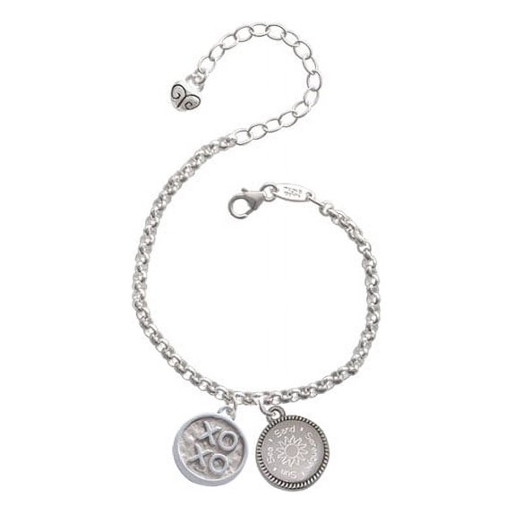 XOXO - Round Seal Sun Sea Sand Serenity Engraved Bracelet