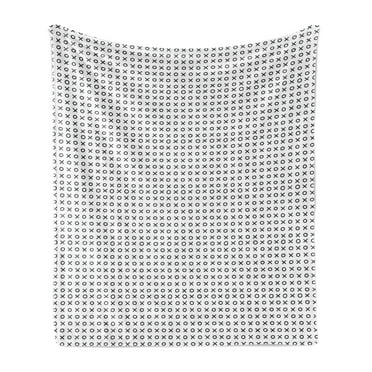 XOXO Soft Flannel Fleece Throw Blanket, Simplistic and Monochrome Design of Letters X and O Modern Art Print, Cozy Plush for Indoor and Outdoor Use, 50" x 60", Charcoal Grey and White, by Ambesonne