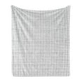 thumbnail image 1 of XOXO Soft Flannel Fleece Throw Blanket, Simplistic and Monochrome Design of Letters X and O Modern Art Print, Cozy Plush for Indoor and Outdoor Use, 60" x 80", Charcoal Grey and White, by Ambesonne, 1 of 5