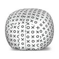 thumbnail image 1 of XOXO Storage Toy Bag Chair, Simplistic and Monochrome Design of Letters X and O Modern Art Print, Stuffed Animal Organizer Washable Bag, Large Size, Charcoal Grey and White, by Ambesonne, 1 of 3