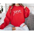 thumbnail image 1 of XOXO Sweatshirt, Valentine's Day Sweater, Love Sweatshirt, Xoxo Crewneck, Her, Red Sweatshirt, Valentine Crewneck, Vday Sweater TSHIRT All Size S-5XL, 1 of 5