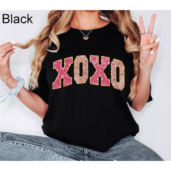 XOXO Valentines Day Shirt, Valentines Shirt, Valentines Crewneck, Heart Sweater Love Shirt, Unique Her XOXO, XOXO Teach Sweatshirt All Size S-5XL