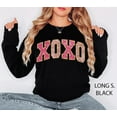 thumbnail image 1 of XOXO Valentines Day Sweatshirt, Valentines Shirt, Valentines Crewneck, Heart Sweater Love Shirt Unique Her XOXO, XOXO Teach Sweatshirt All Size S-5XL, 1 of 5
