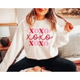 thumbnail image 1 of XOXO Valentines Sweatshirt, Cute Valentine's Day Crewneck, Girlfriend Valentine Sweater, Love Sweatshirt, Xoxo Sweatshirt, Love Shirt TSHIRT All Size S-5XL, 1 of 5