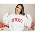 thumbnail image 1 of XOXO Varsity Sweatshirt, Womens Valentine's Day Sweatshirt, Valentine Crewneck, Valentine Shirt, Xoxo Shirt, Xoxo Sweater, love sweatshirt TSHIRT All Size S-5XL, 1 of 5