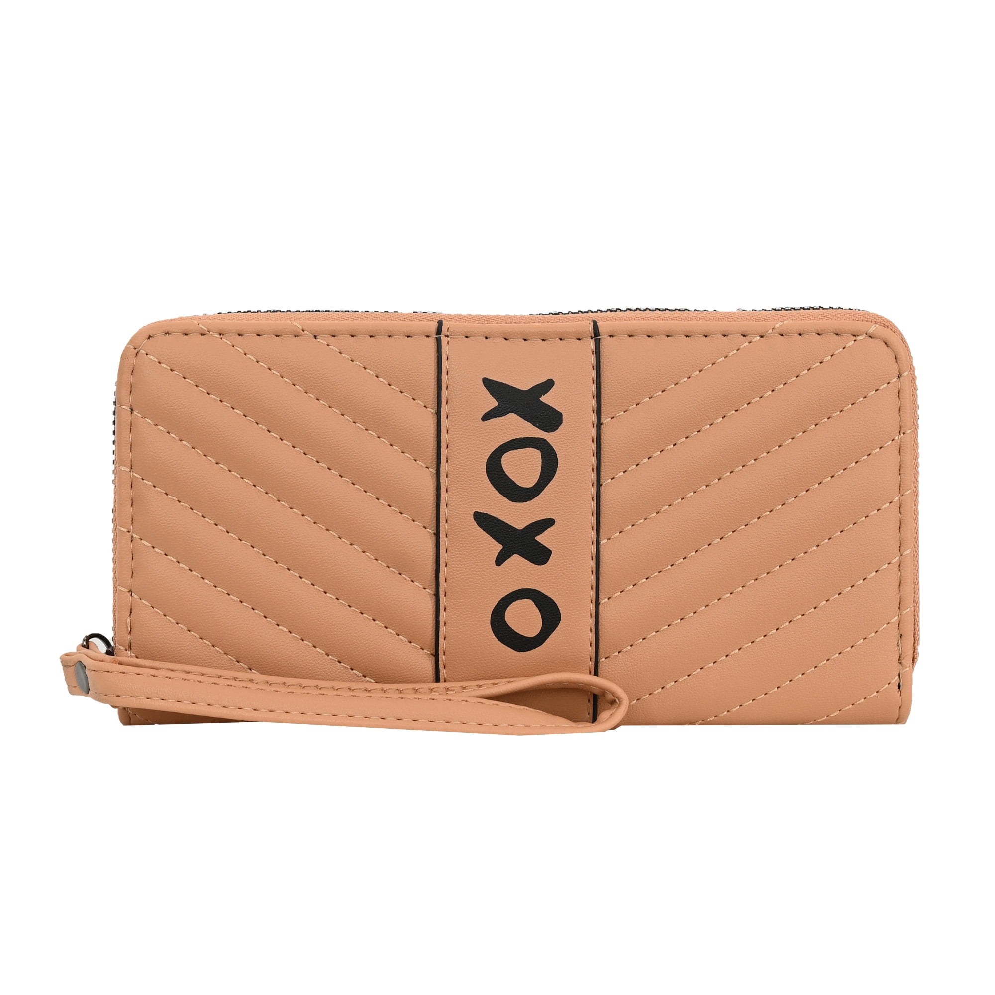 XOXO Women's Around Wristlet Wallet - Card Holders, 2 Cash Pockets and Phone Slot