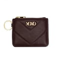 thumbnail image 1 of XOXO Women’s Everyday Mini Wine Vegan Leather Quilted Key Card ID Coin Case, 1 of 5