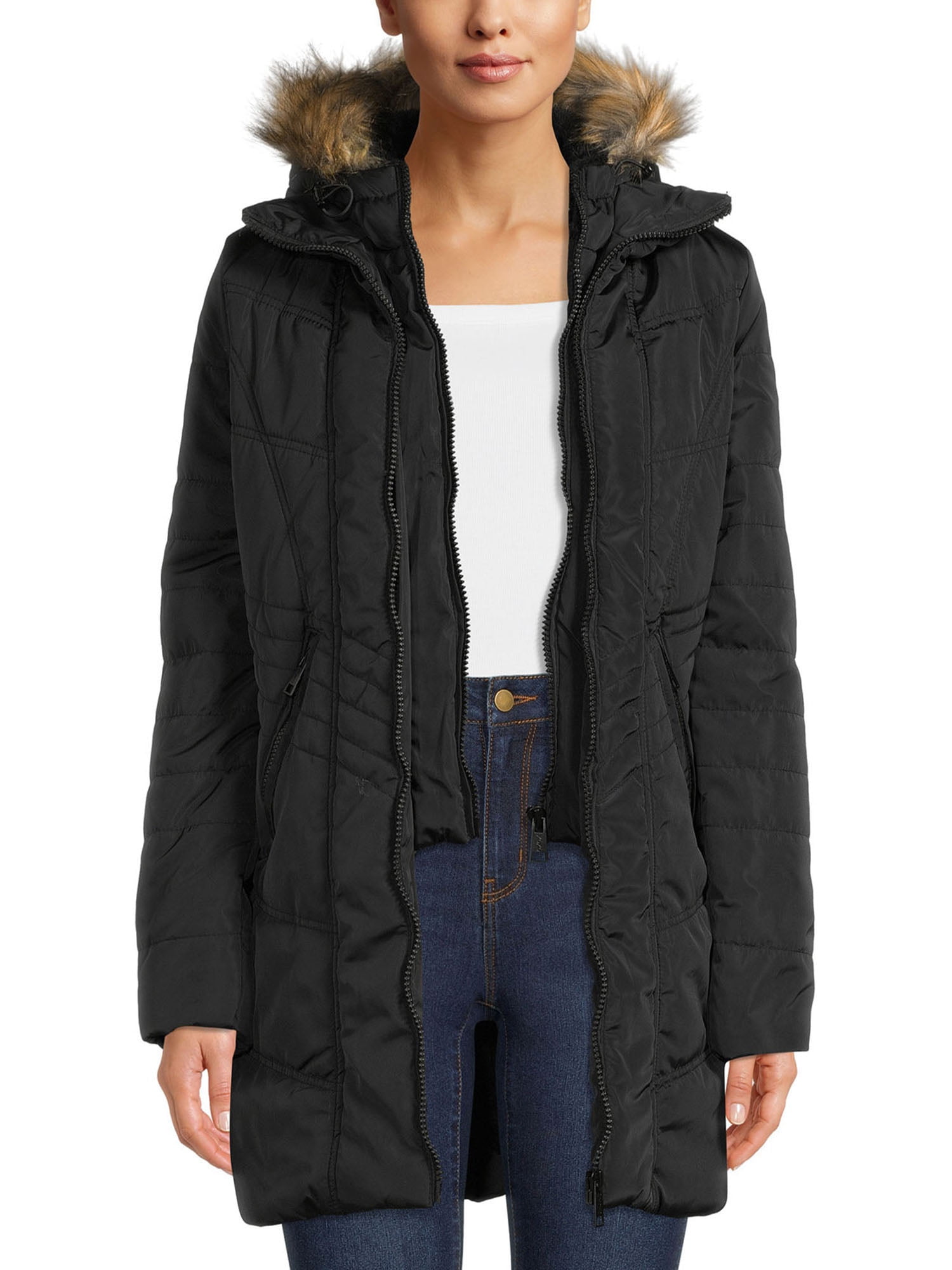 Xoxo women's quilted puffer coat Clearance