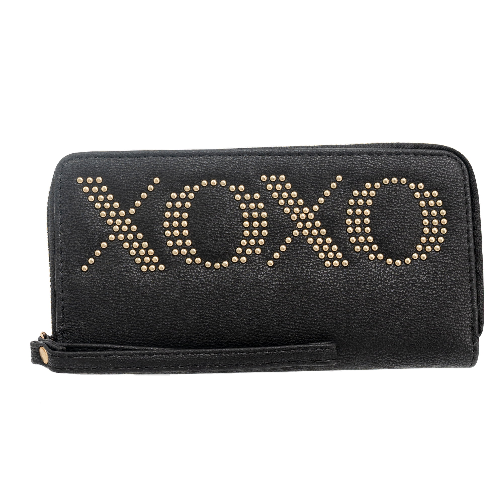 XOXO Women's Zip Around Wristlet Wallet - Card Holders, 2 Cash