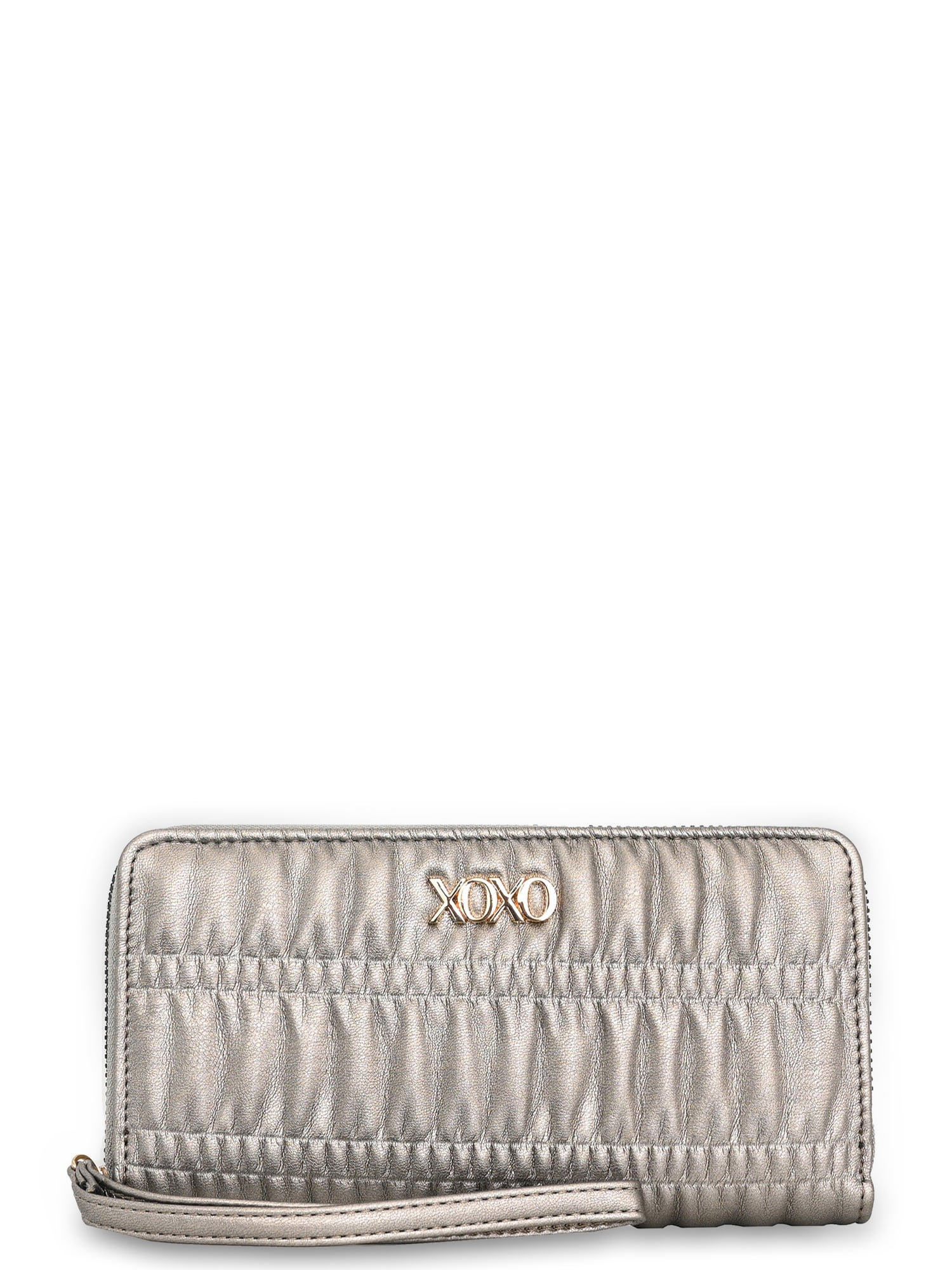 XOXO Women's Zip Around Wristlet Wallet - Card Holders, 2 Cash Pockets and Phone Slot