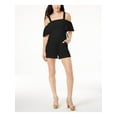 thumbnail image 1 of XOXO Womens Black Cold Shoulder Romper Juniors Size: S, 1 of 4