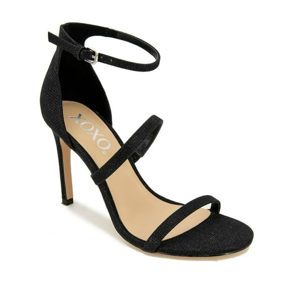 XOXO Womens Bridgette Metallic Open Toe Pumps