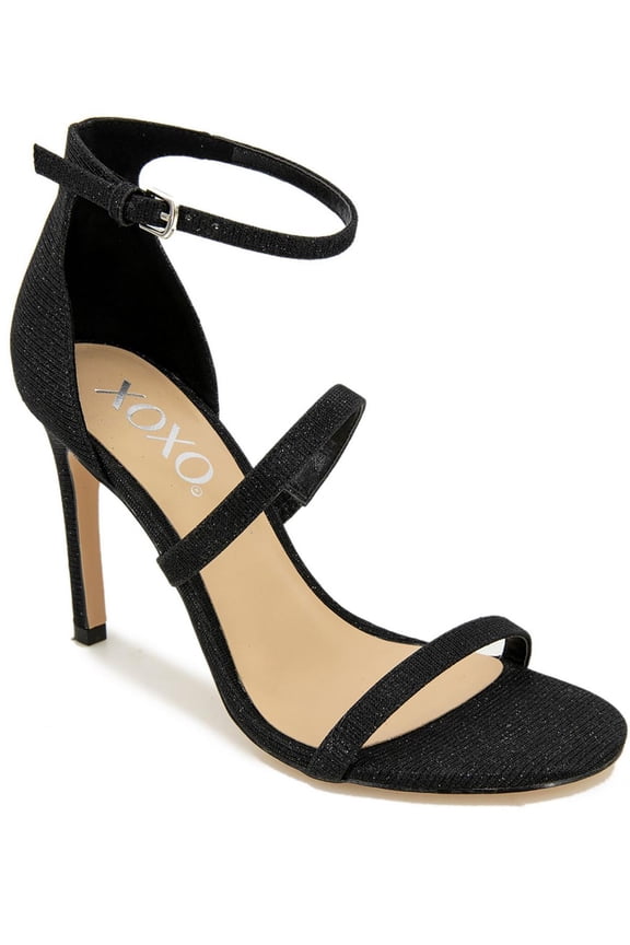 Womens Bridgette Metallic Open Toe Pumps