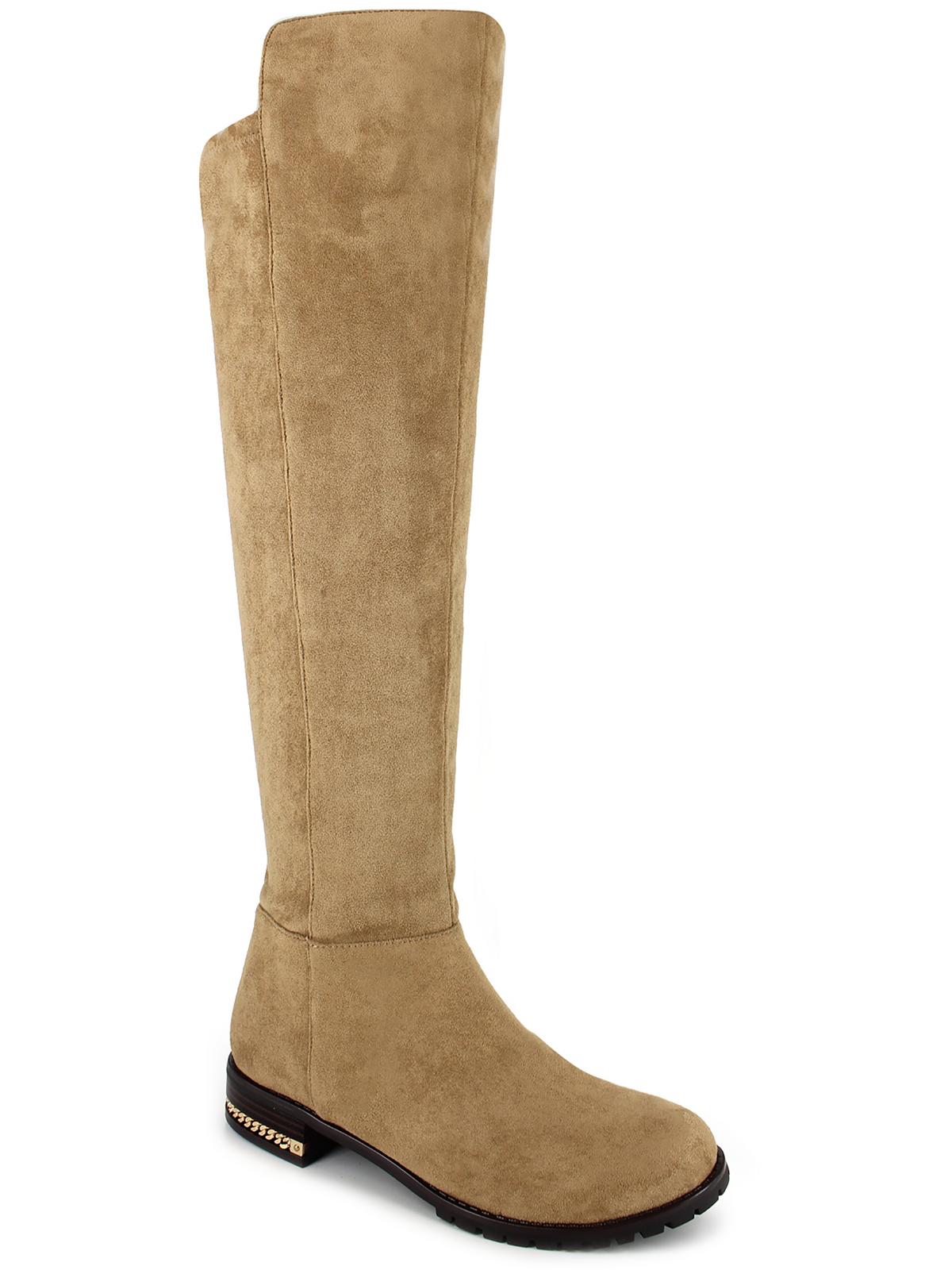 microsuede over the knee boots