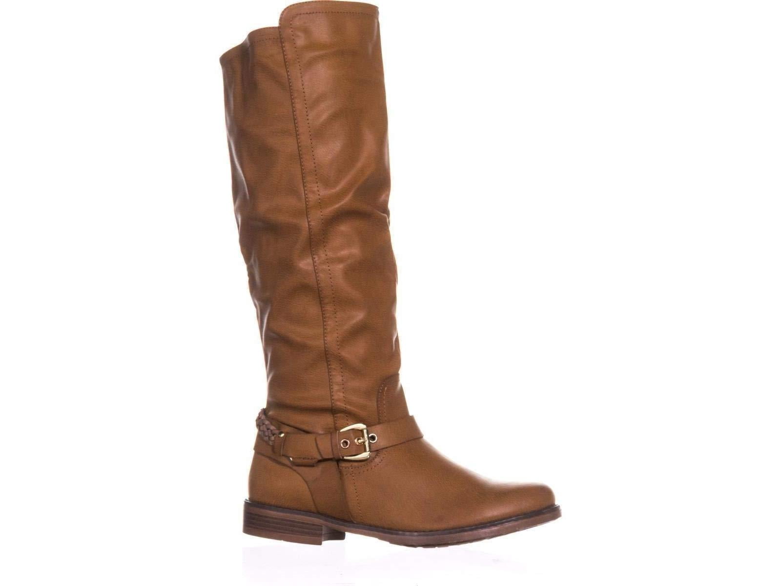 XOXO Womens Mauricia Wide Calf Over-The-Knee Boots Tan 7 Medium, Tan