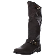 XOXO Womens Minkler Wide Calf Faux Leather Riding Boots