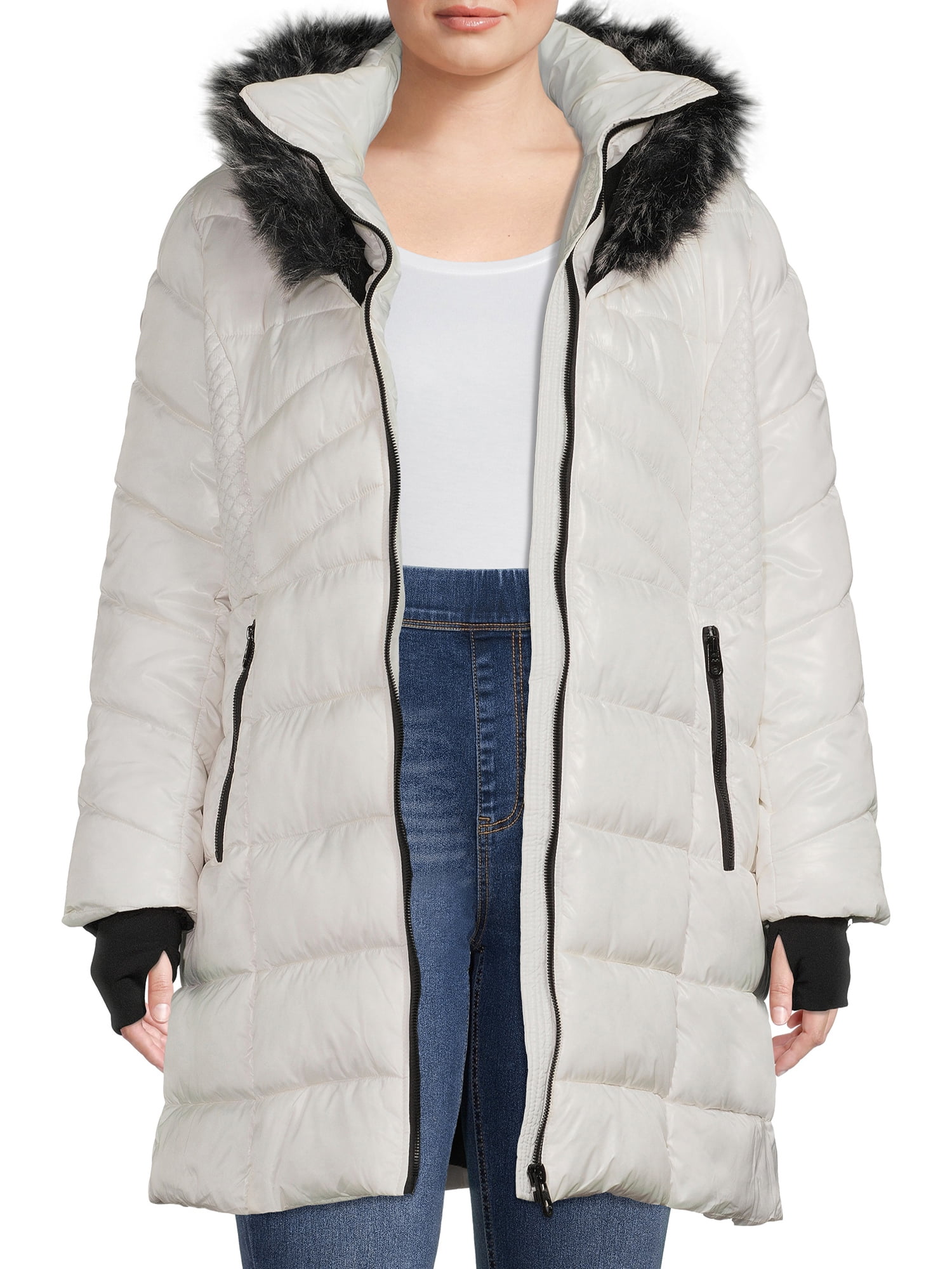 Xoxo women's quilted puffer coat Clearance