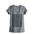 thumbnail image 1 of XOXOXO <3 Women's Fashion Relaxed V-Neck T-Shirt Tee Heather Grey Medium, 1 of 3