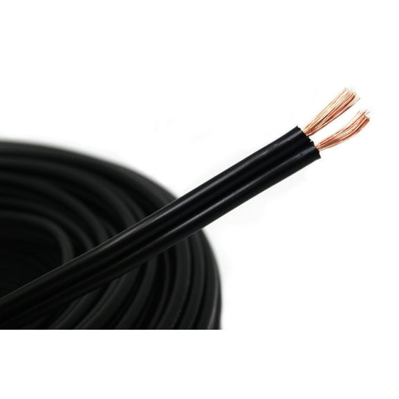 XP Audio XS16G-25BK Black 16 AWG True Gauge 25 FT Pure Copper Marine Car Audio Speaker Cable Wire
