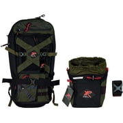 XP Metal Detectors XP Metal Detector Backpack 280 + XP Finds Pouch Bundle, Olive Green