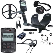 XP DEUS II Fast Multi Frequency RC Metal Detector with 11  FMF Search Coil with WSAII and Bone Conduction Headphones