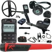 XP DEUS II Fast Multi Frequency RC + WS6 Metal Detector with 13 11  FMF Search Coil and MI-4 Pinpointer