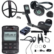 XP DEUS II Fast Multi Frequency RC + WS6 Metal Detector with 13 11  FMF Search Coil with Conduction Headphones