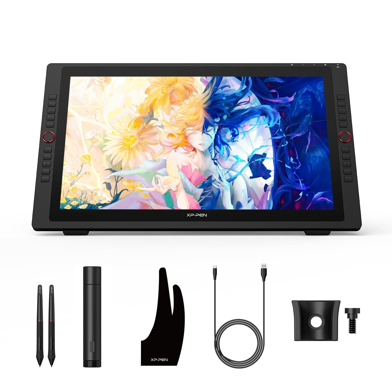  XPPen Artist24 FHD Drawing Tablet with Screen - 23.8 2K  Drawing Monitor Full-Laminated Pen Display with 8192 Pressure Levels and  Battery-Free Pen, Adjustable Stand for Digital Drawing and Animation :  Electronics