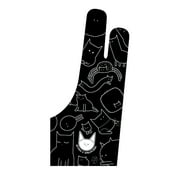 XP PEN Custom Digital Drawing Glove Two Finger Anti-fouling Glove for Graphics Drawing Tablet Cat PatternUniversal Size