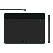 XP-PEN Deco Fun L 10x6 Inches Drawing Tablet Digital Art Tablet with Tilt Support Battery-Free Pen for Digital Drawing, Animation, Online Education and Remote Work(Green)