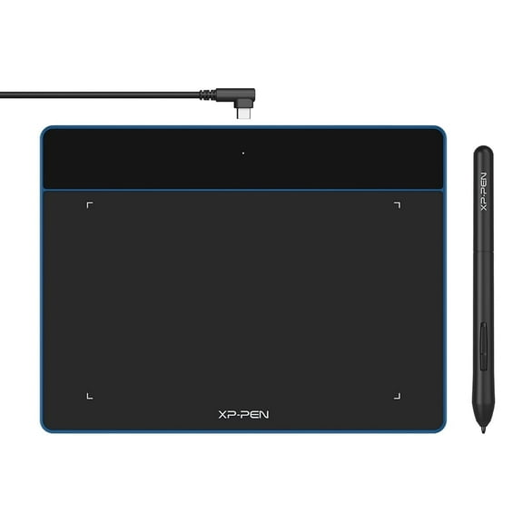 XP-PEN Deco Fun S Graphic Drawing Tablet 6x4 Inches Digital Sketch Pad OSU Tablet for Digital Drawing, OSU, Online Teaching-for Mac Windows Chrome Linux Android OS(Black)