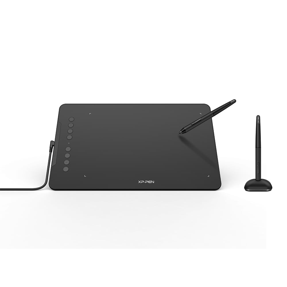 XP Pen Deco 01V2 Drawing Graphic Tablet Portable Digital Drawing for Chromebook with Battery Free Stylus 8192 Levels Pressure