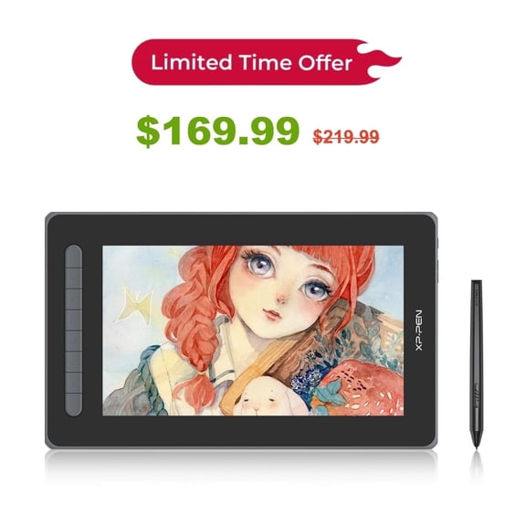 XP-Pen Artist 12 2nd Drawing Tablet with 11.9inch Screen,8192 Pressure Levels/16.7 Million Colors/1080P Graphic Tablet with Stylus,NO Foldable Stand for Animation Digital Art Drawing Pen Display