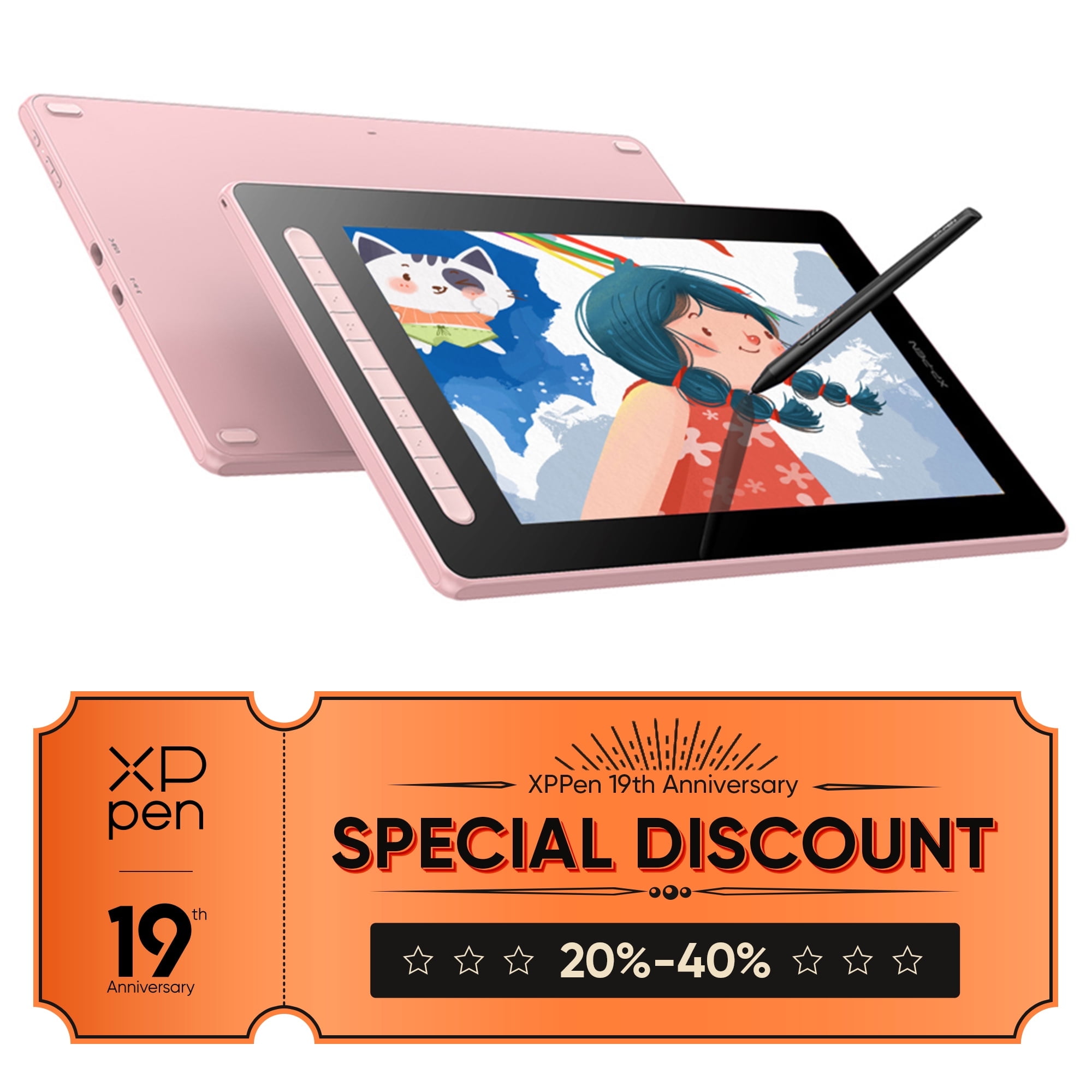 XP-Pen Graphic Tablet with 1080P Monitor Artist 10/12/13/16 2nd