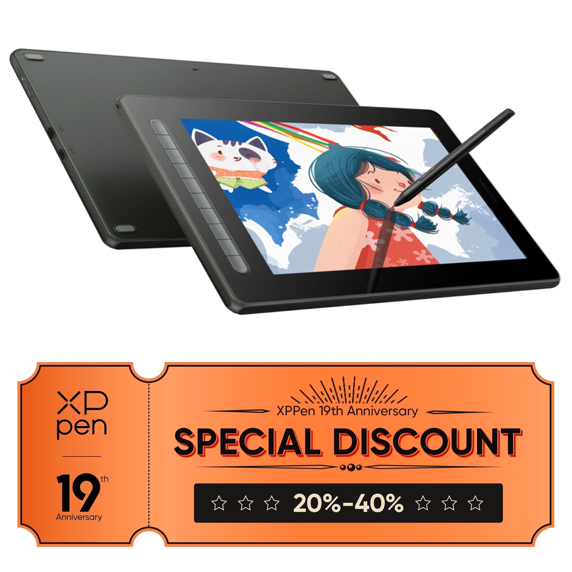 XP-Pen Graphic Tablet with 1080P Monitor Artist 10/12/13/16