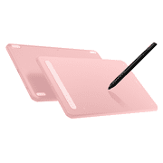 XP Pen Latest Wireless Bluetooth Graphic Tablet Deco MW, 8x5 in Digital Art Drawing Tablet with X3 Smart Chip Stylus, Paper-like Pen Tablet Compatible with Smartphone and Computer (Pink)